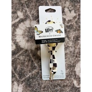 MacKenzie-Childs x Wet Brush Courtly Check Keychain Detangler Hair Brush ~ NEW